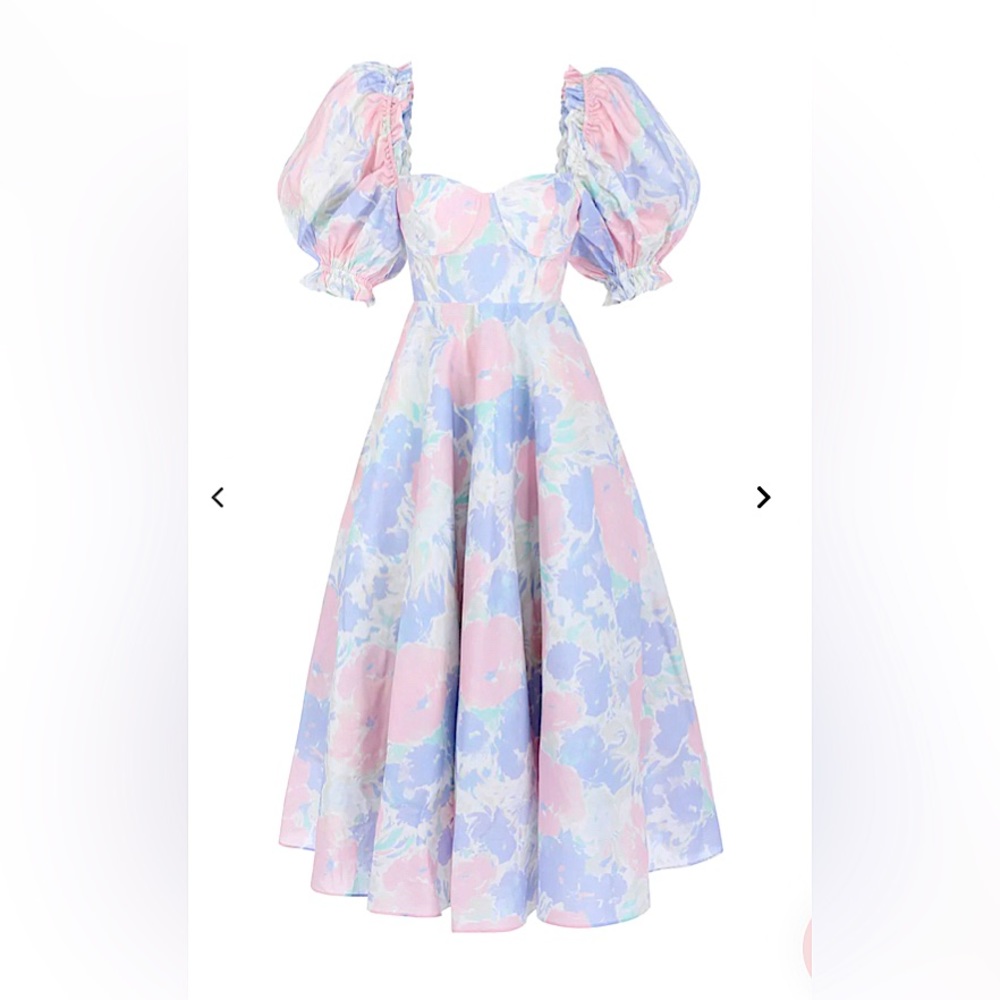 SELKIE NWT - Watercolor Tea Rose Dress - Size Small   **Sold Out**  Online